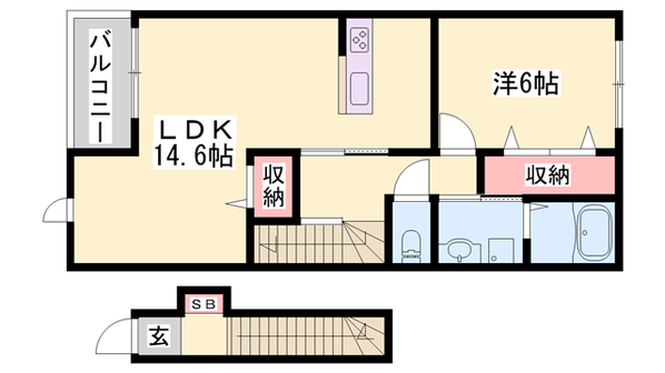 ソレイユ Ⅰ番館の物件間取画像